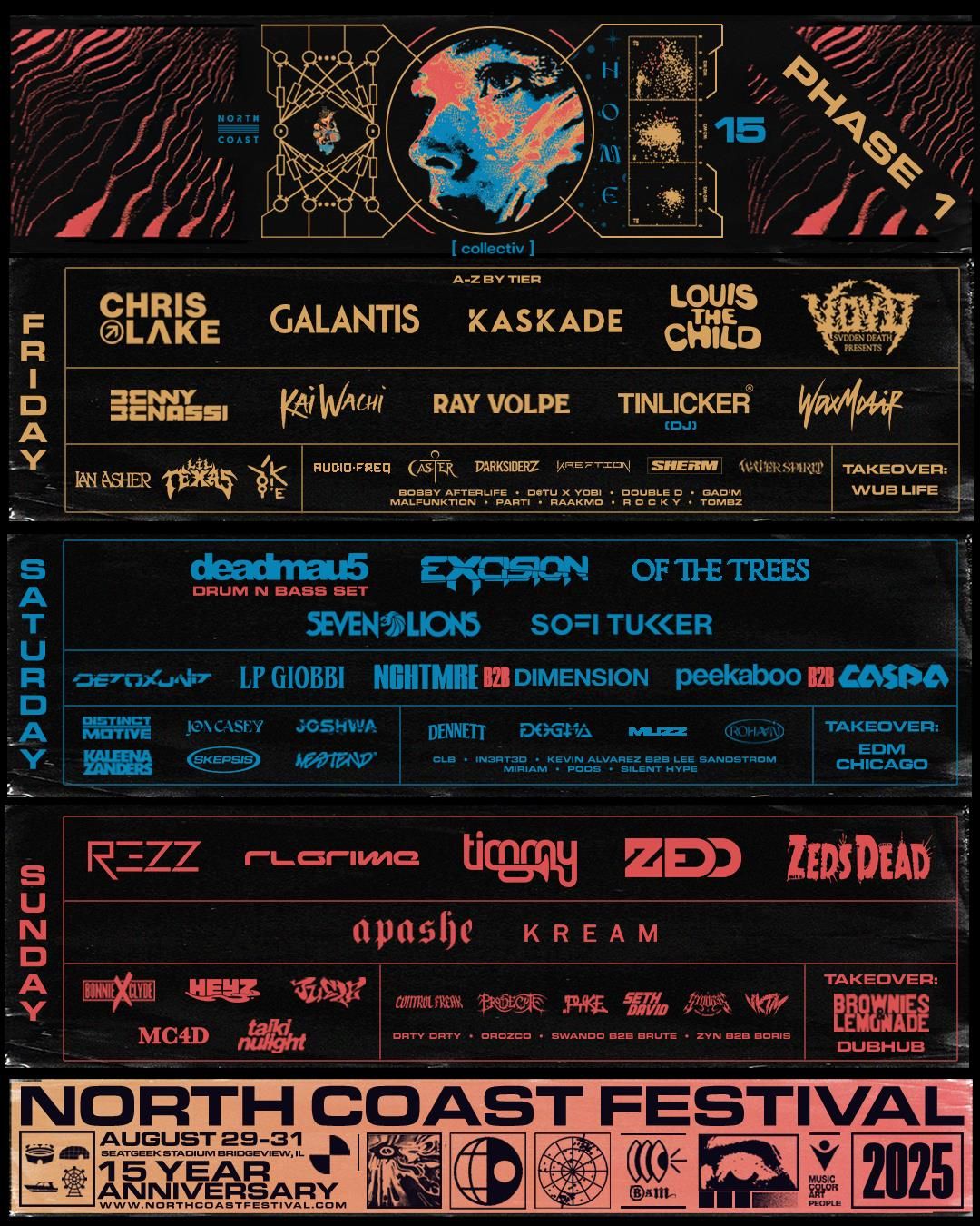 2025 North Coast Music Festival - Friday at SeatGeek Stadium, 29 August | Event in Bridgeview | AllEvents