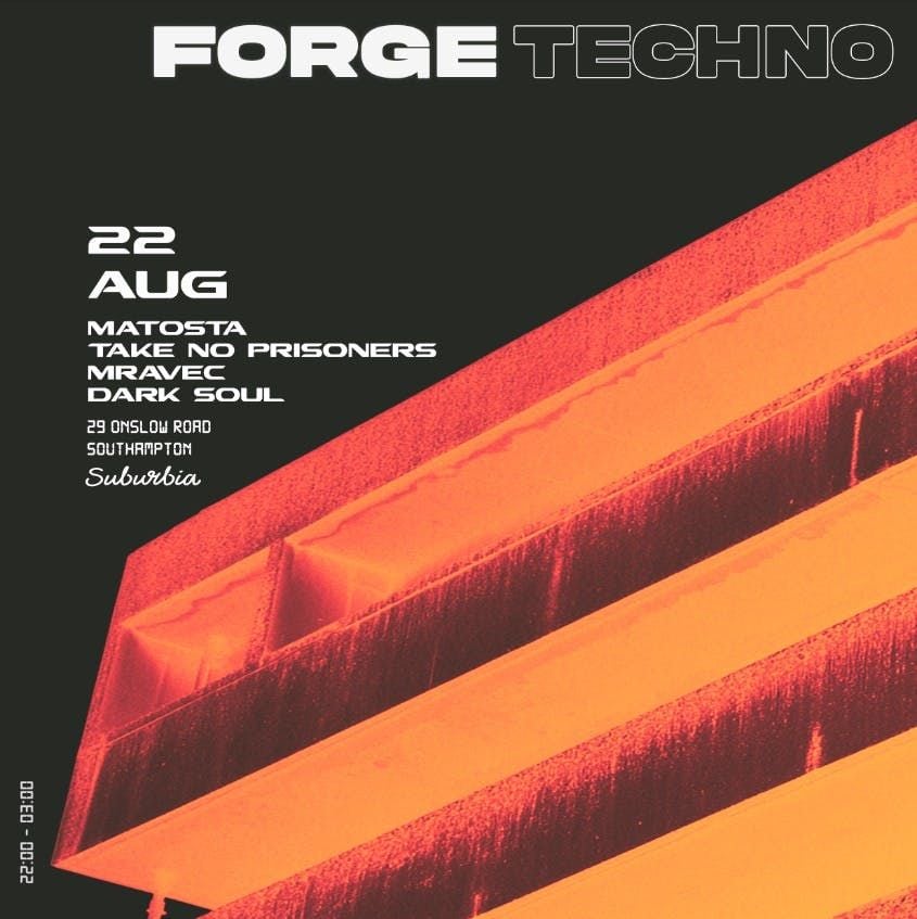 Forge Techno, 22 August | Event in Southampton | AllEvents