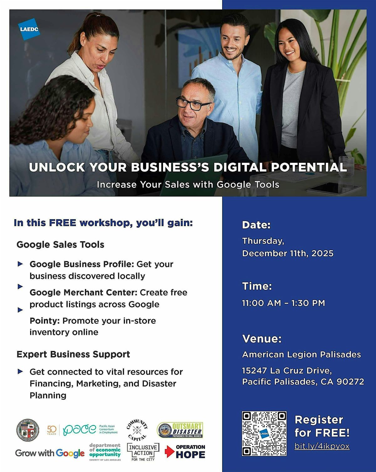 Unlocking Your Business’s Digital Potential Workshop w/ Google, 11 December | Event in Los Angeles | AllEvents
