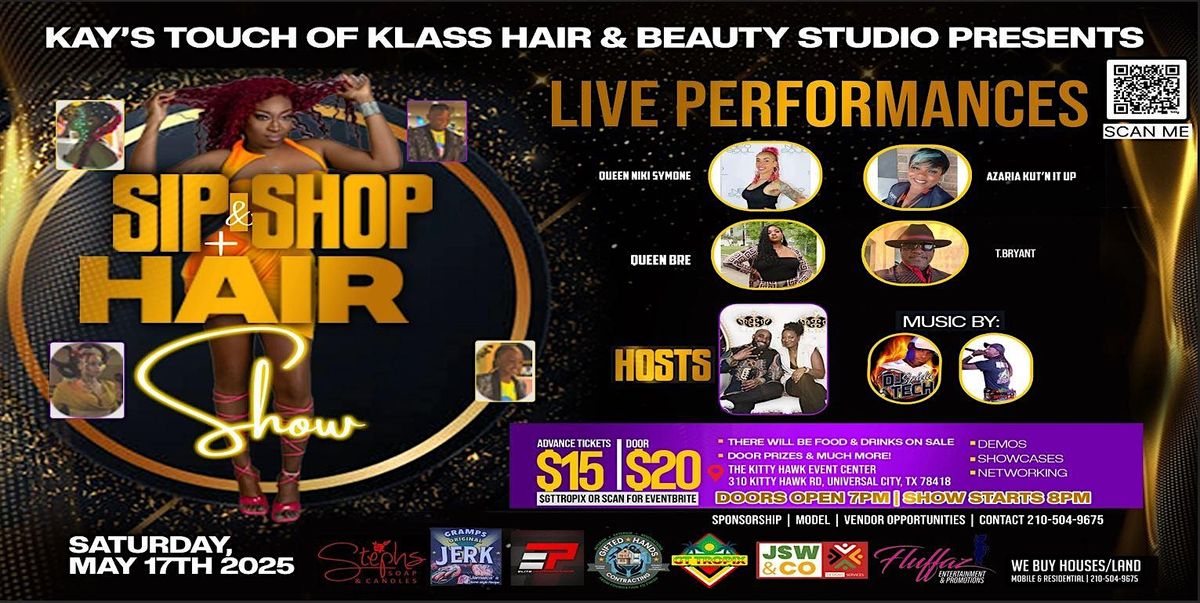 Sip & Shop + Hairshow, 16 May | Event in Universal City | AllEvents