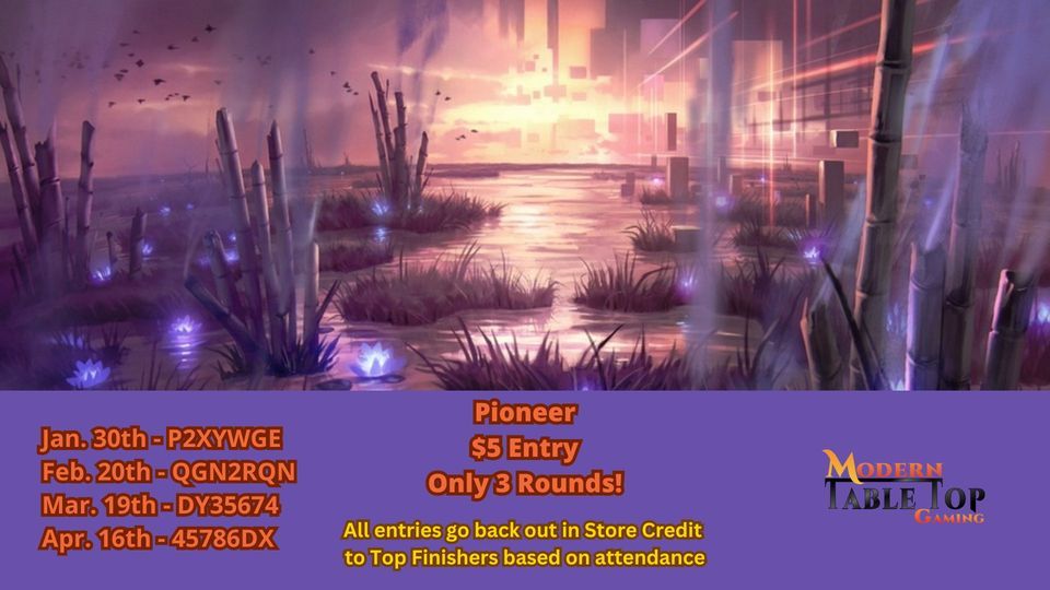 MTG Pioneer, Modern Table Top Gaming, Chester, January 30 2024