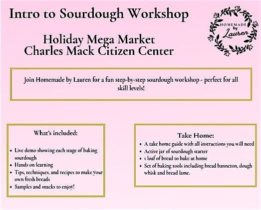 Holiday Mega Market Sourdough 101 Class, 21 December | Event in Mooresville | AllEvents