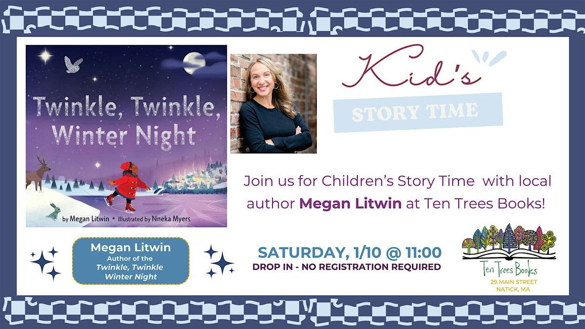 Winter Storytime with Megan Litwin at Ten Trees Books, 10 January | Event in Natick | AllEvents