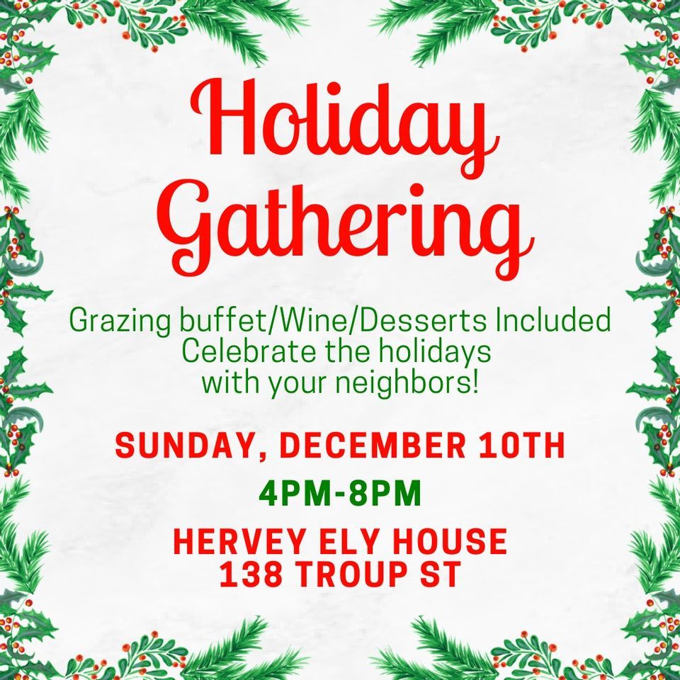 Corn Hill Holiday Gathering, Hervey Ely House, Greece, December 10 2023