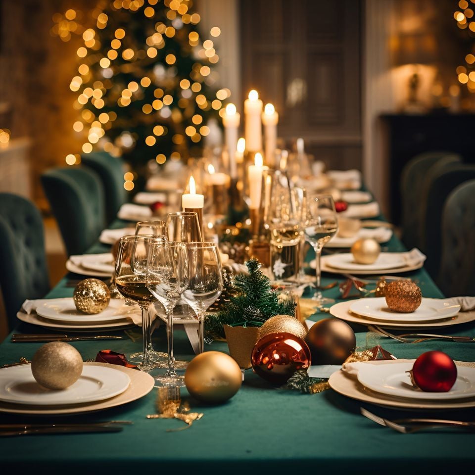 Christmas Eve Dinner at Sofra bld, Shangri-La Qaryat Al Beri, Abu Dhabi
