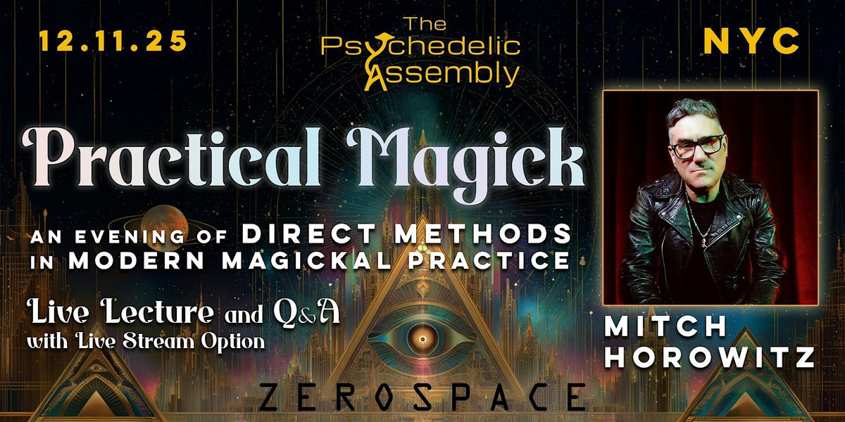 Practical Magick with Mitch Horowitz, 11 December | Event in Brooklyn | AllEvents