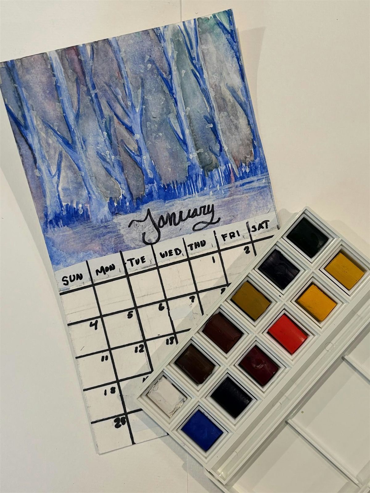 Watercolor Design 2026 Calendar (2-Part Class) | Jake Willwerth, Instructor, 23 December | Event in Gloversville