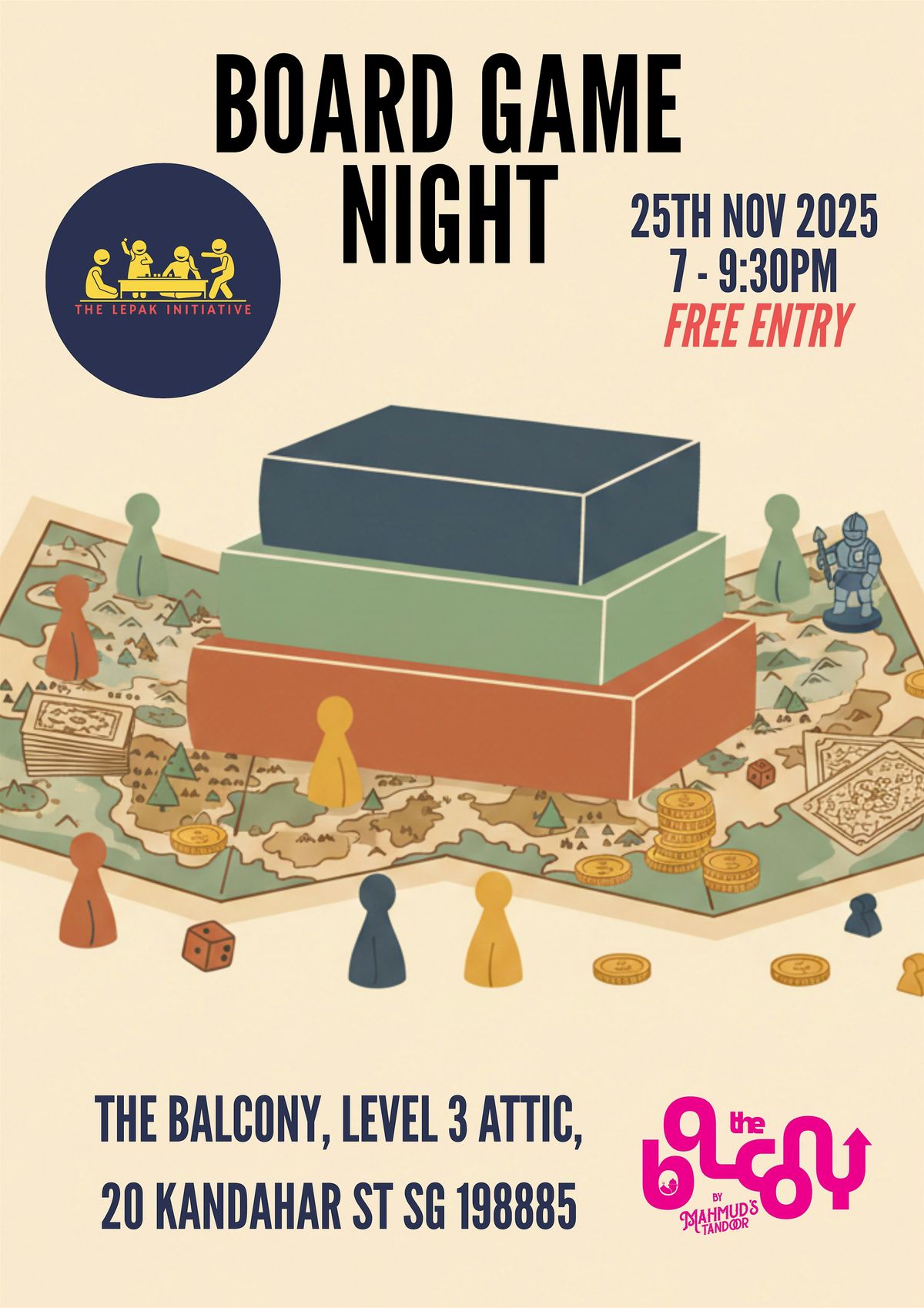 The Lepak Initiative x The Balcony's November Board Game Night | Event in Singapore | AllEvents