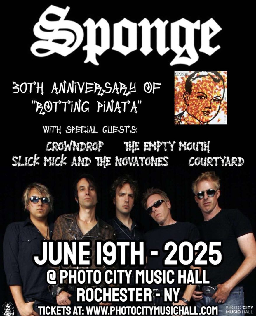 Sponge at The Space Ballroom Hamden, 12 December | Event in Hamden | AllEvents