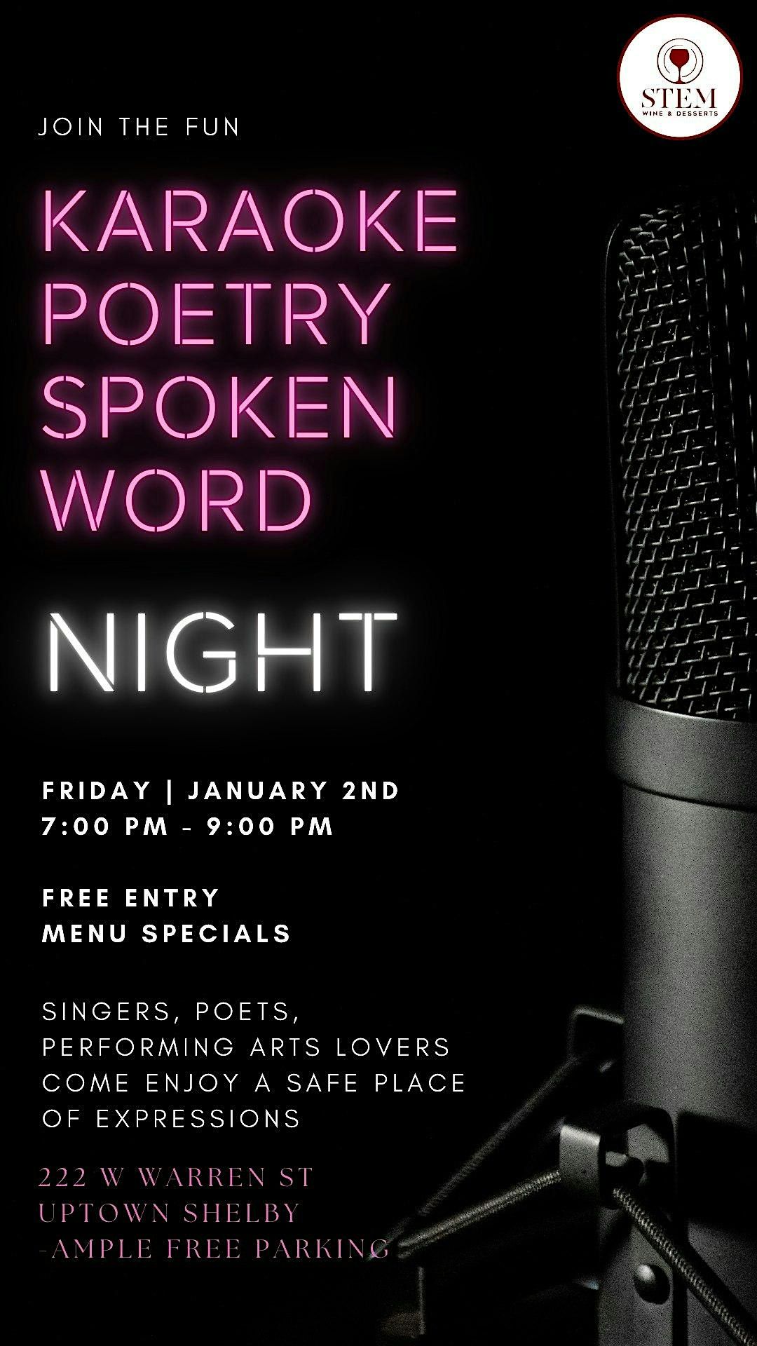 Karaoke | Poetry | Spoken Word @ STEM