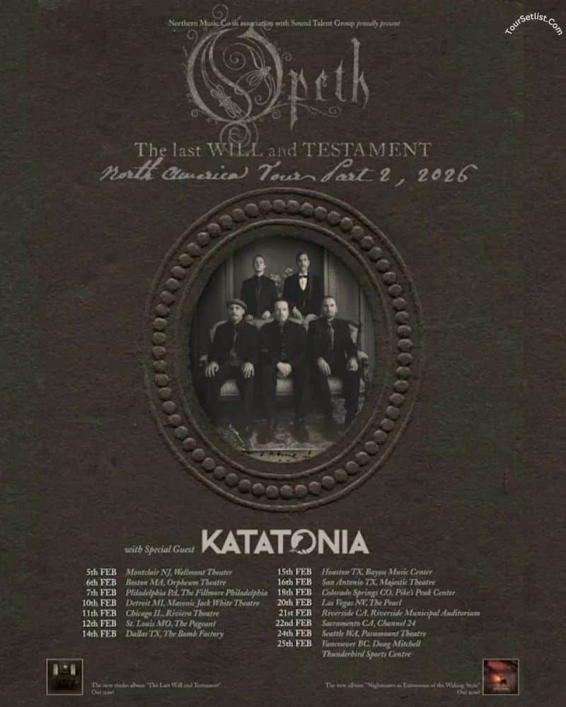 Opeth, 19 February | Event in Las Vegas | AllEvents