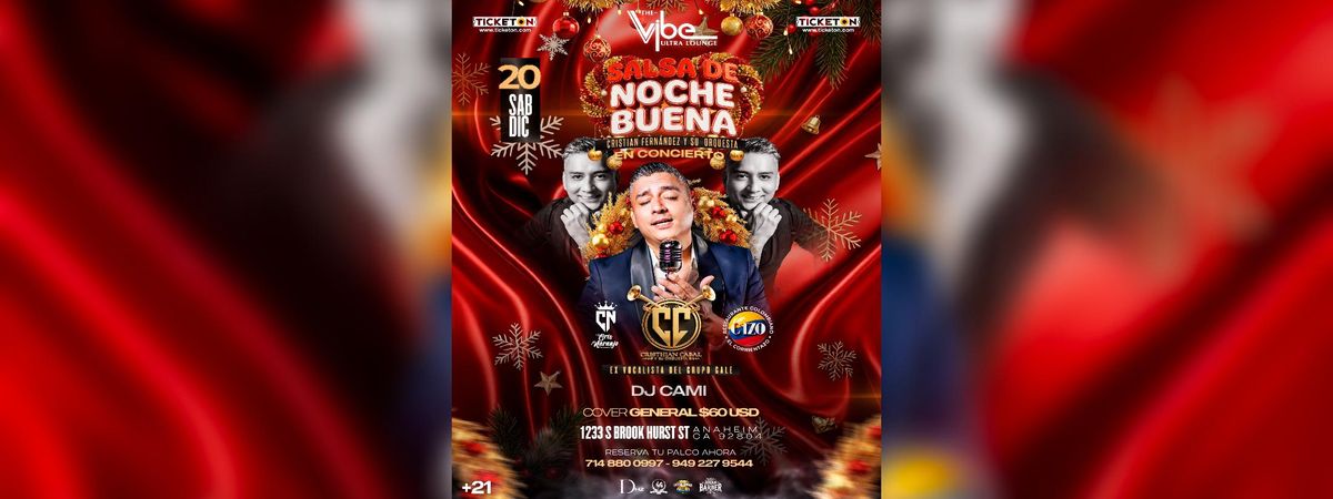 SALSA DE BUENA NOCHE - CRISTIAN FERNANDEZ Y SU ORQUESTA , 20 December | Event in Anaheim | AllEvents