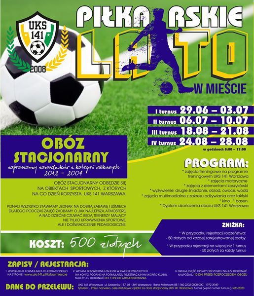 Pilkarskie Lato W Miescie Uks 141 Warszawaszaserow 117 04 349 Warsaw Poland June 29 Allevents In