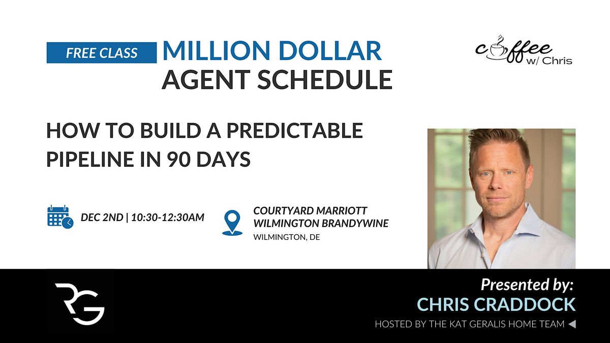 The Million-Dollar Agent Daily Schedule, 2 December | Event in Wilmington | AllEvents