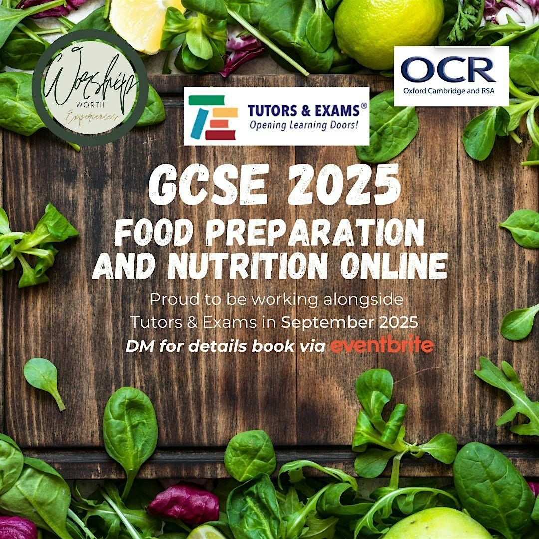 Food Preparation and Nutrition GCSE Termly September 2026, 6 January | Event in Sutton Coldfield | AllEvents