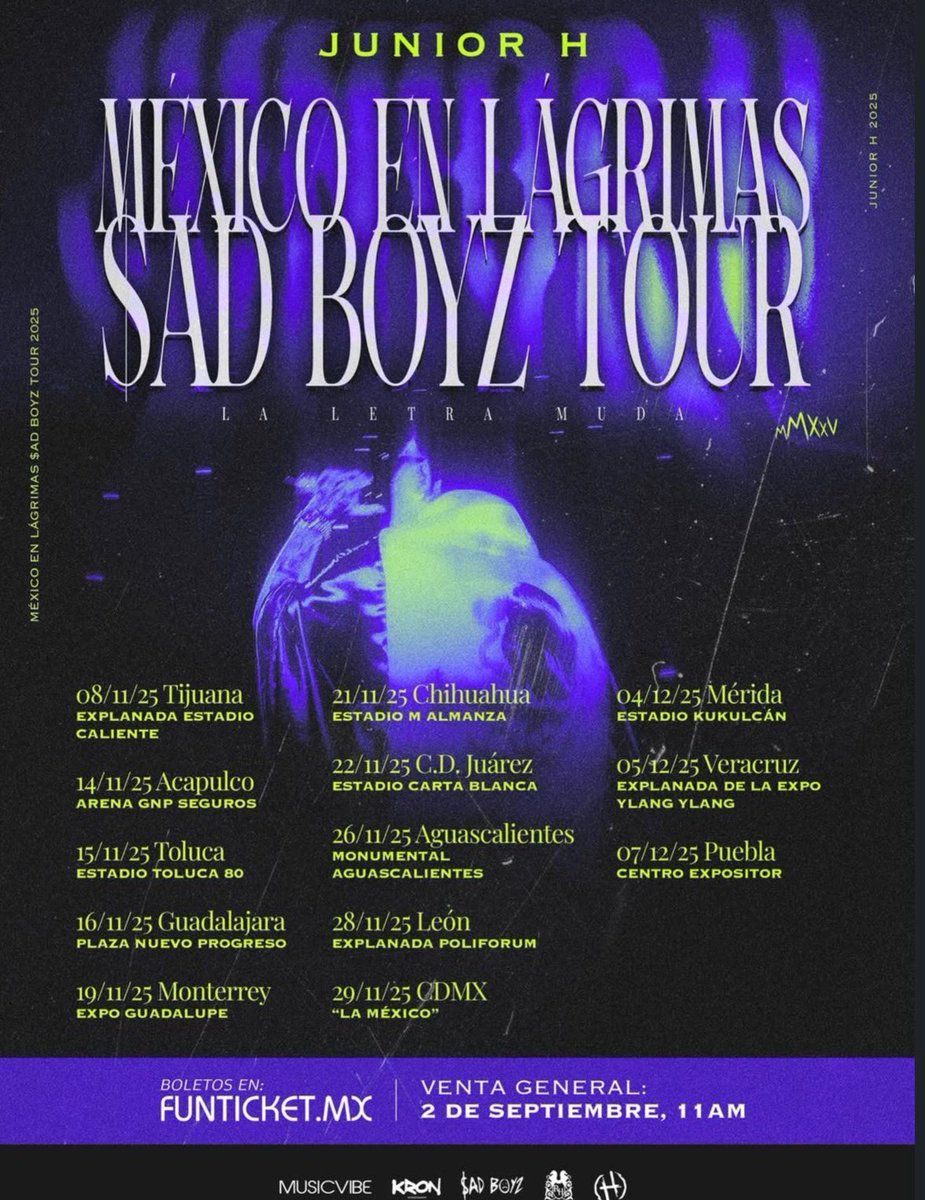 Junior H Mérida Tickets, 4 December | Event in Mérida | AllEvents