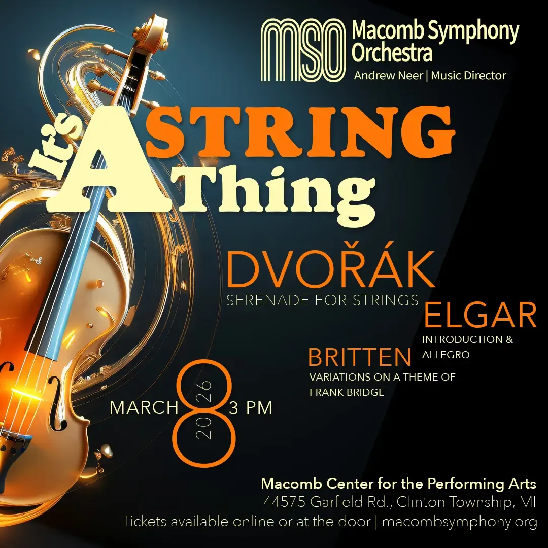 Macomb Symphony Orchestra at Macomb Center, 8 March | Event in Clinton Township | AllEvents