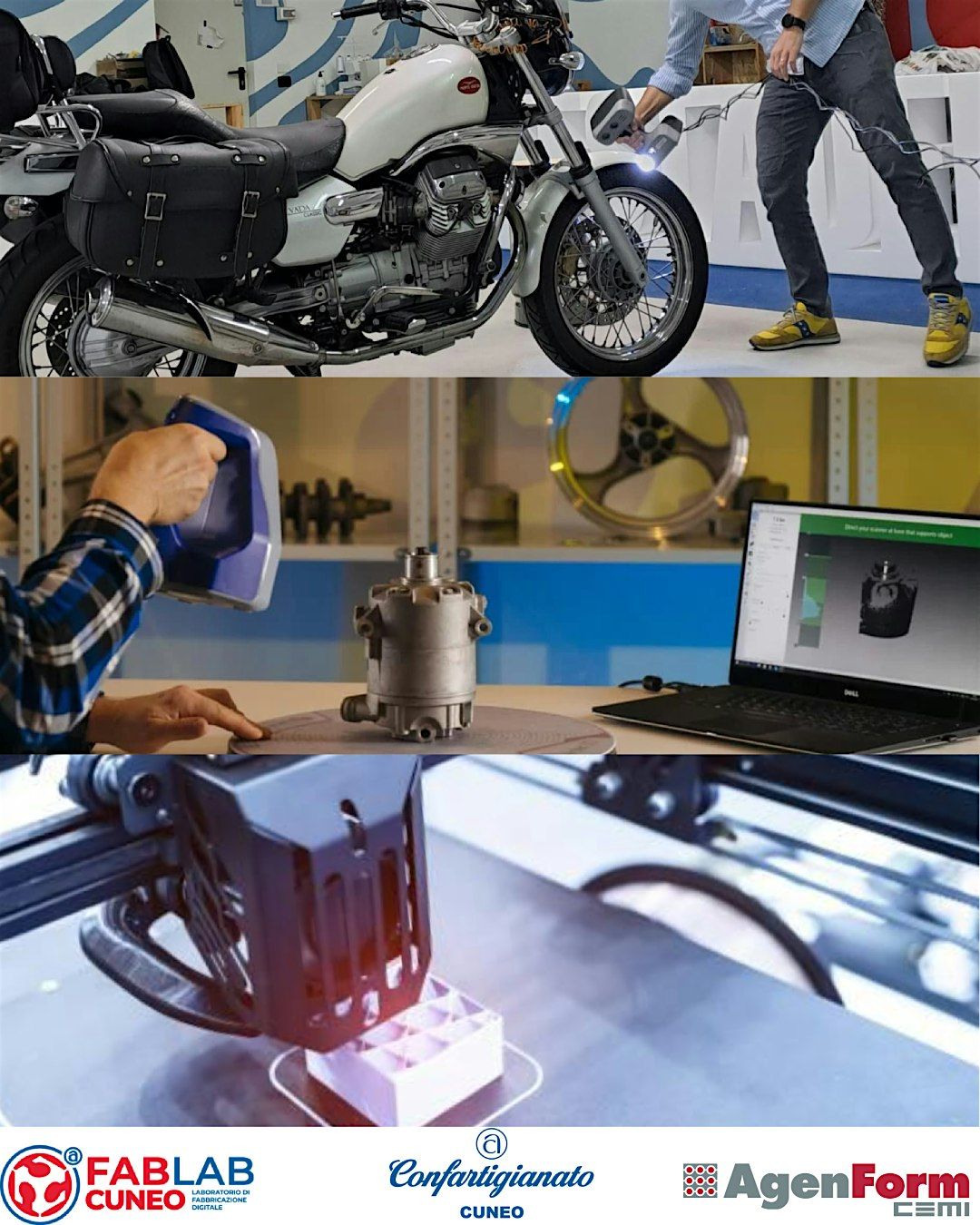 workshop  Scansione 3D per la progettazione e la stampa 3D, 29 November | Event in Savigliano | AllEvents