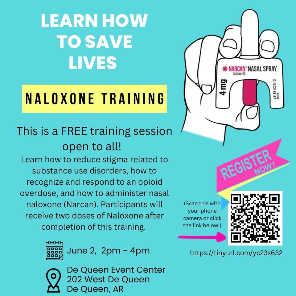 De Queen Free Naloxone Training , 202 W Dequeen Ave, De Queen, AR 71832