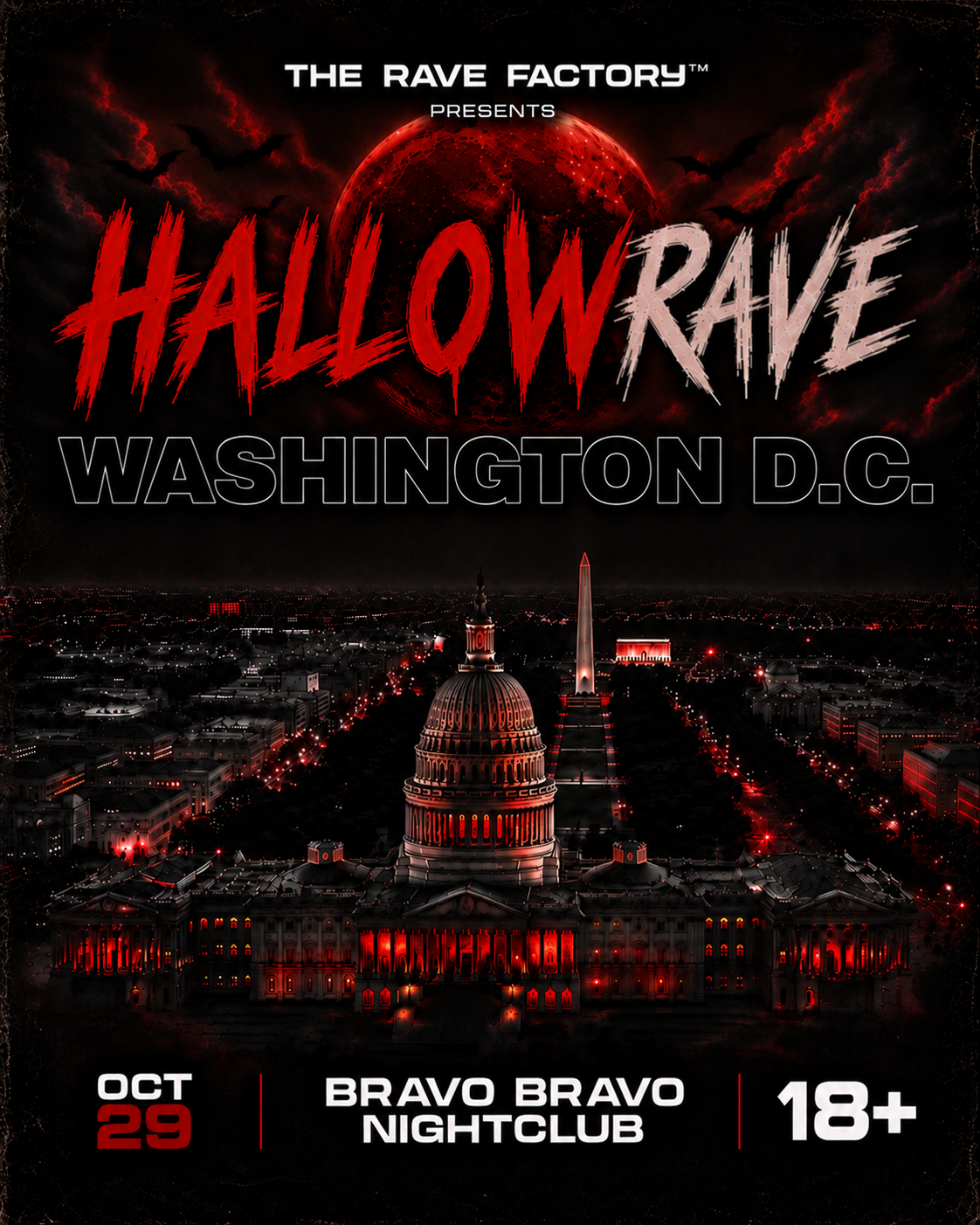 Washington Dc Rave Hallowrave Washington DC, Bravo Bravo Nightclub, Washington, 29 October ...