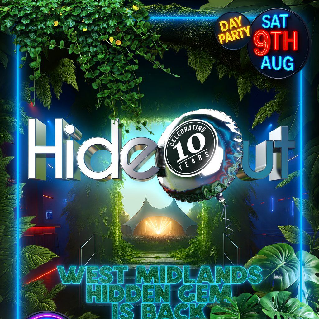 Hide Out, 9 August | Event in Wolverhampton | AllEvents