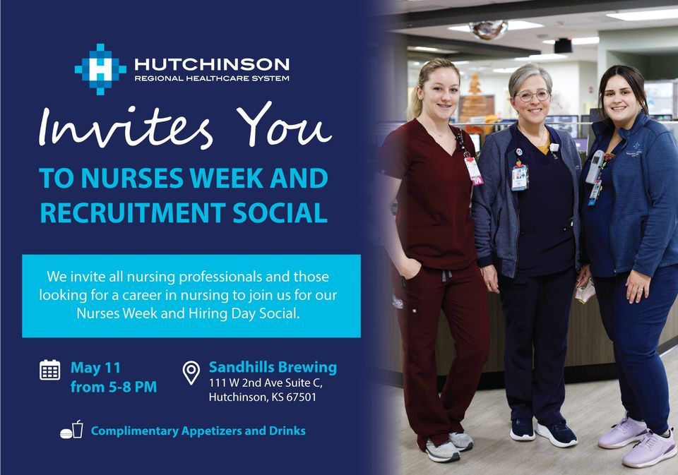 Nurses Week and Recruitment Social, Sandhills Brewing in Hutchinson, 11 May 2023 AllEvents.in