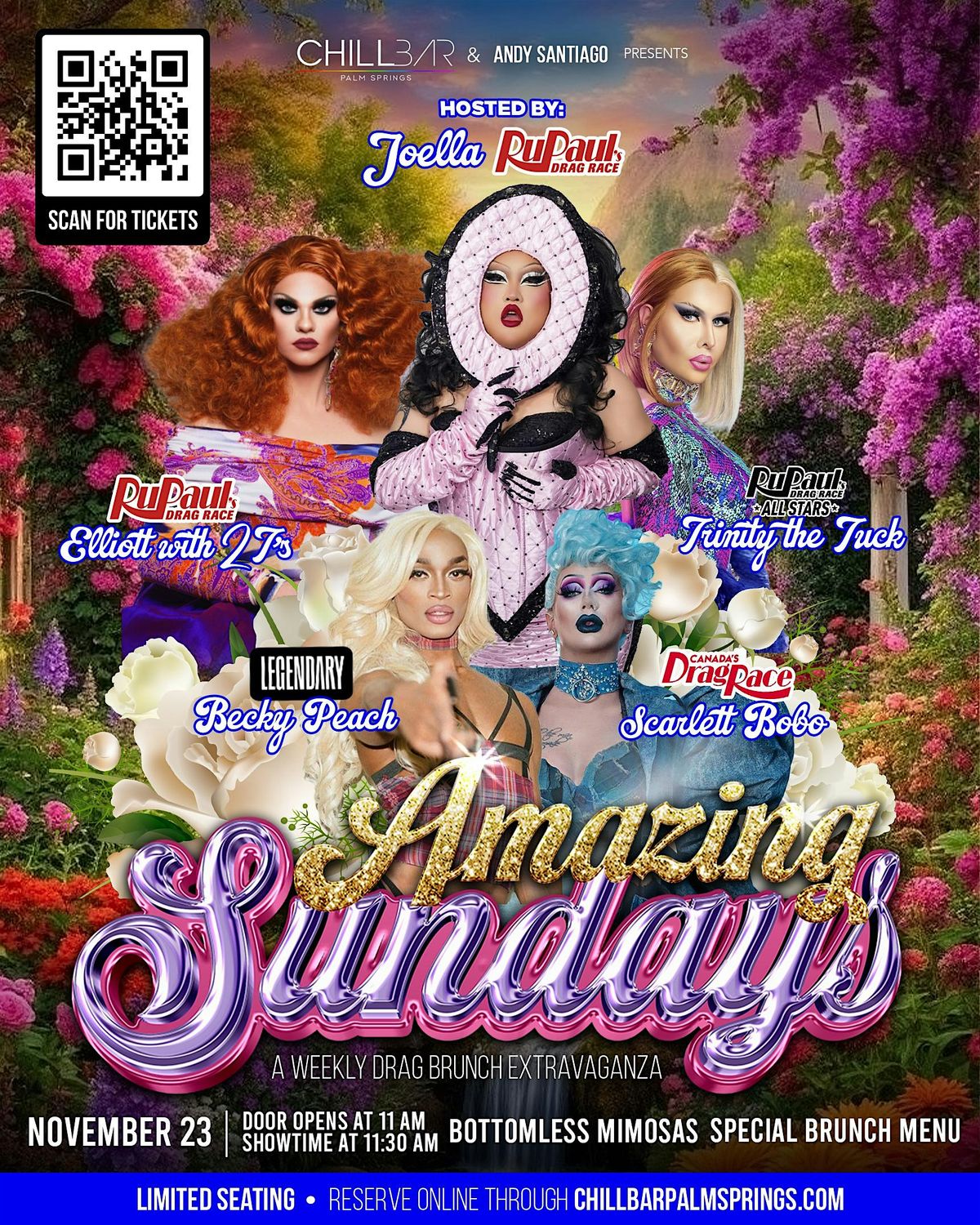 AMAZING SUNDAYS DRAG BRUNCH at CHILL BAR PALM SPRINGS, 14 December | Event in Palm Springs | AllEvents
