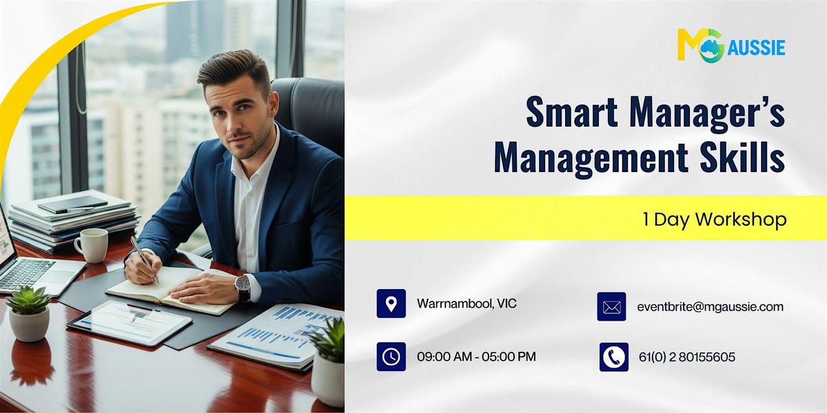 Smart Manager’s Management Skills: 1 Day Workshop in Warrnambool, 19 December | Event in Warrnambool | AllEvents