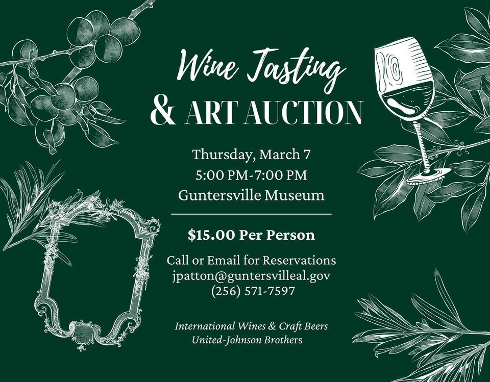 Wine Tasting and Art Auction, 1215 Rayburn Ave (PO Box 626