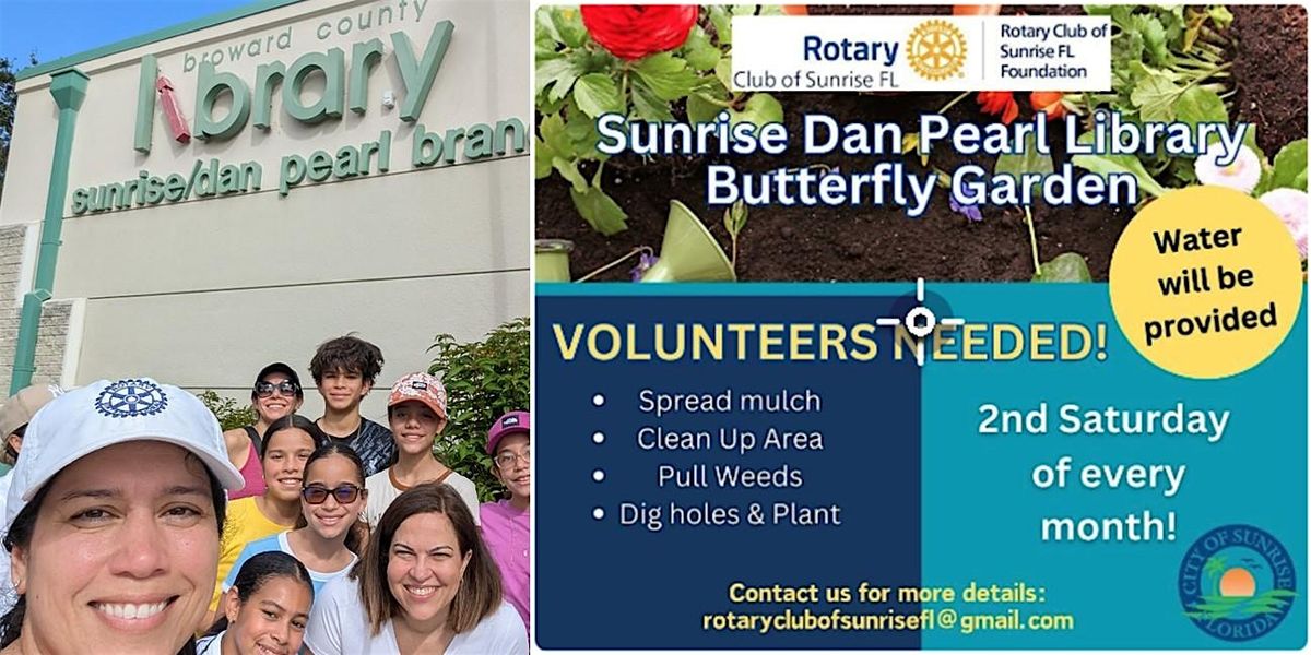Butterfly Garden Clean Up  at Sunrise Dan Pearl Library, 13 December | Event in Sunrise | AllEvents