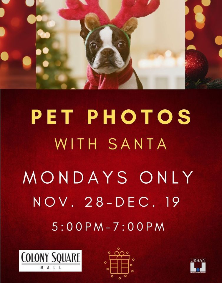 Pet Photos with Santa , Cinemark Colony Square Mall, Zanesville