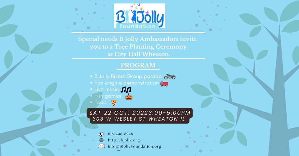 Special needs B Jolly Ambassadors invite you to a Tree Planting