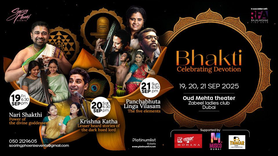 Bhakti at Oud Mehta Theater in Dubai, 20 September | Event in Dubai | AllEvents
