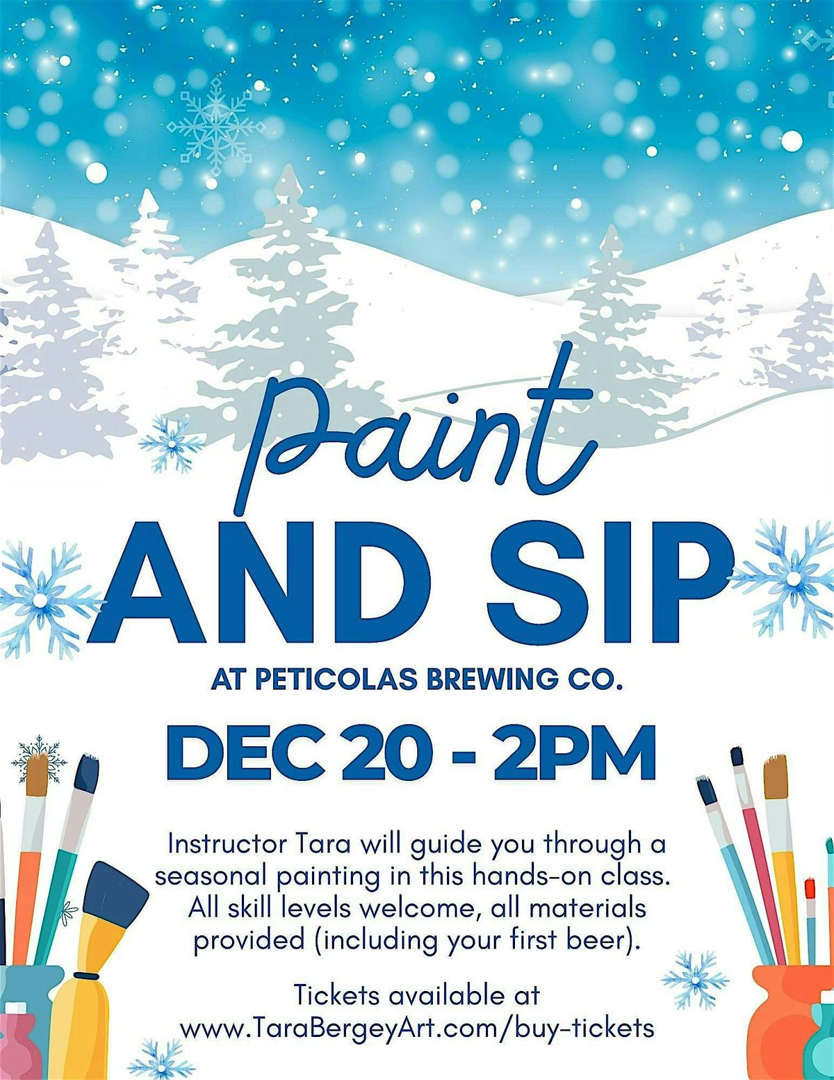 Paint and Sip at Peticolas Brewing, 20 December | Event in Dallas | AllEvents