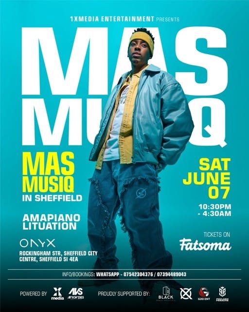 MAS MUSIQ IN SHEFFIELD, 7 June | Event in Sheffield | AllEvents