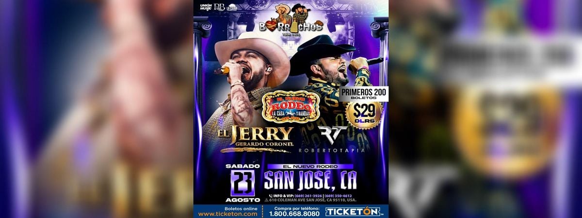 EL JERRY Y ROBERTO TAPIA, 23 August | Event in San Jose | AllEvents
