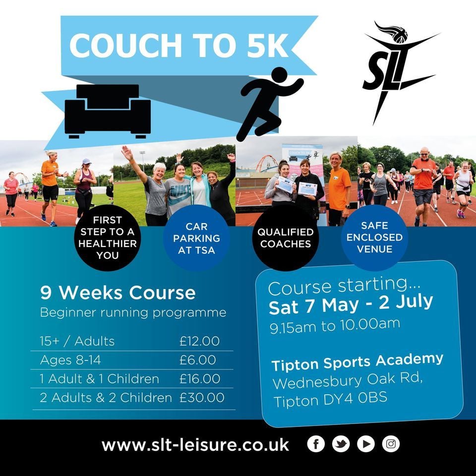 Couch to 5K (Family friendly), Tipton Sports Academy, May 7 2022