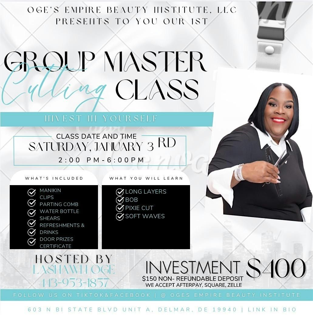 Group Master Cutting Class, 3 January | Event in Delmar | AllEvents