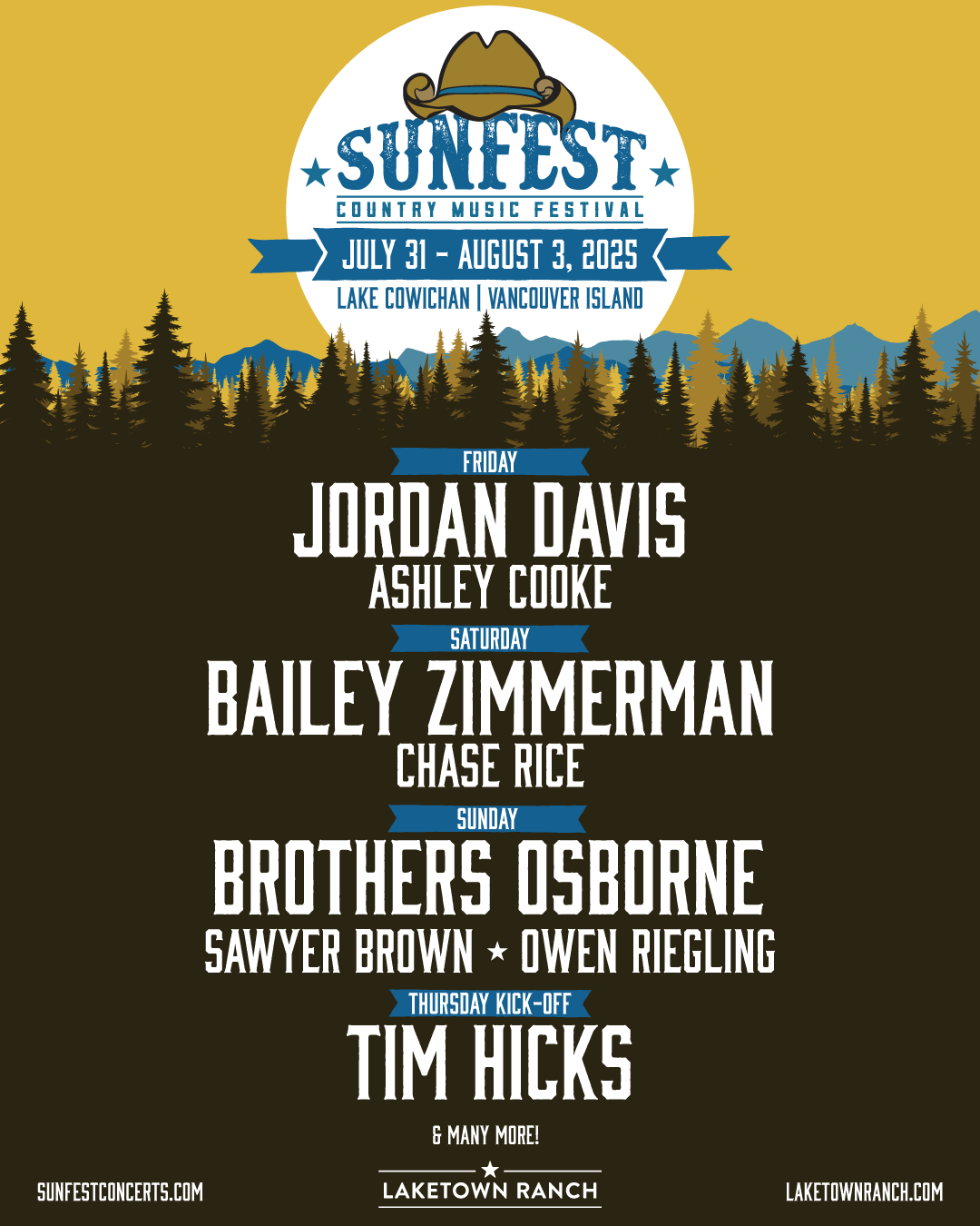 Sunfest Country Music Festival (Sunday) with Brothers Osborne, Sawyer Brown, and Owen Riegling, 3 August | AllEvents