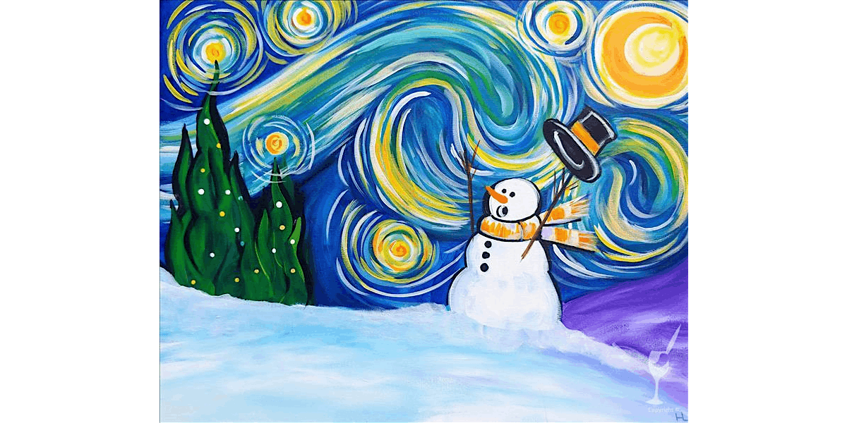 Grab The Snowman's Hat! - Paint and Sip in Denver | Classpop!™, 18 December | Event in Denver | AllEvents