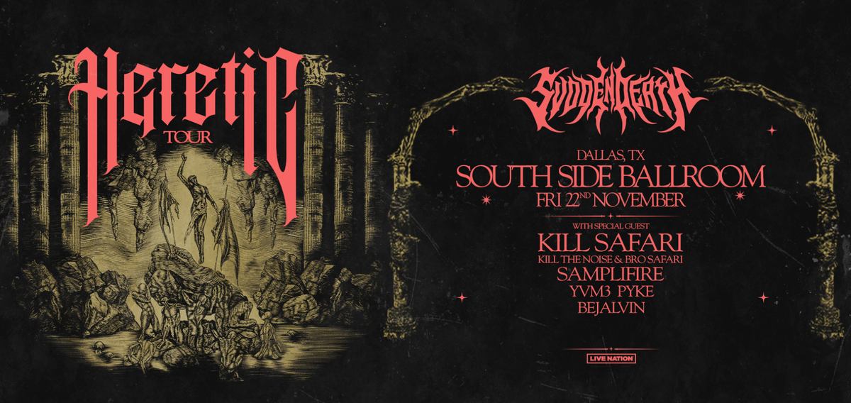 SVDDEN DEATH - Heretic at Echostage, 20 December | Event in Mount Rainier | AllEvents