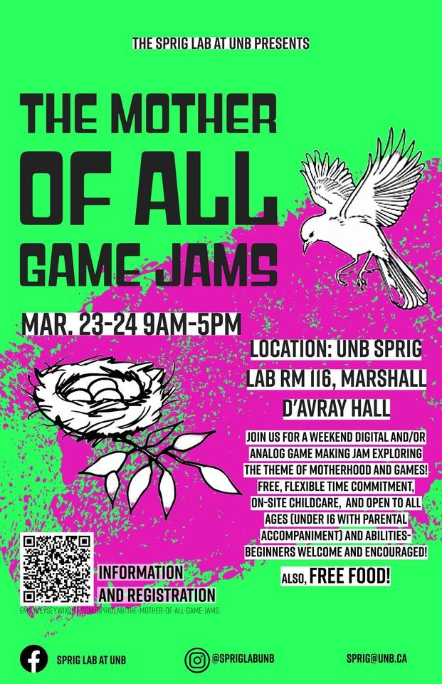 Mother of All Game Jams, 10 Mackay Dr, Fredericton, NB E3B, Canada, 23