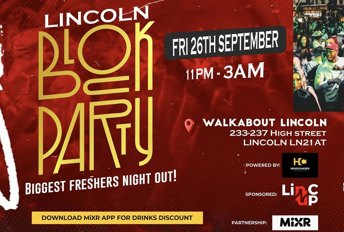 LINCOLN BLOCK PARTY , 26 September | Event in Lincoln | AllEvents
