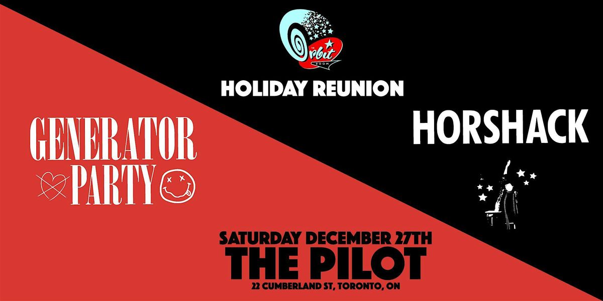 Orbit Room Holiday Reunion with Horshack and Generator Party, 27 December | Event in Toronto | AllEvents