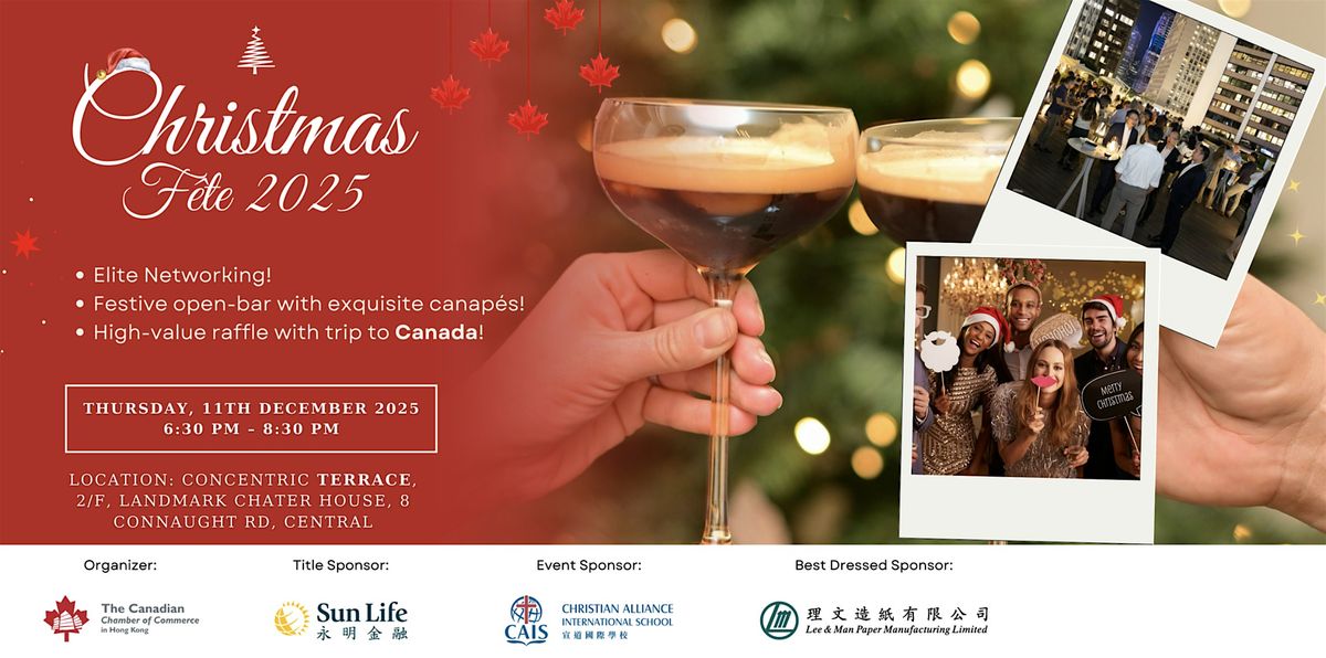 CanChamHK's Annual Christmas Fête 2025, 11 December | Event in Hong Kong | AllEvents