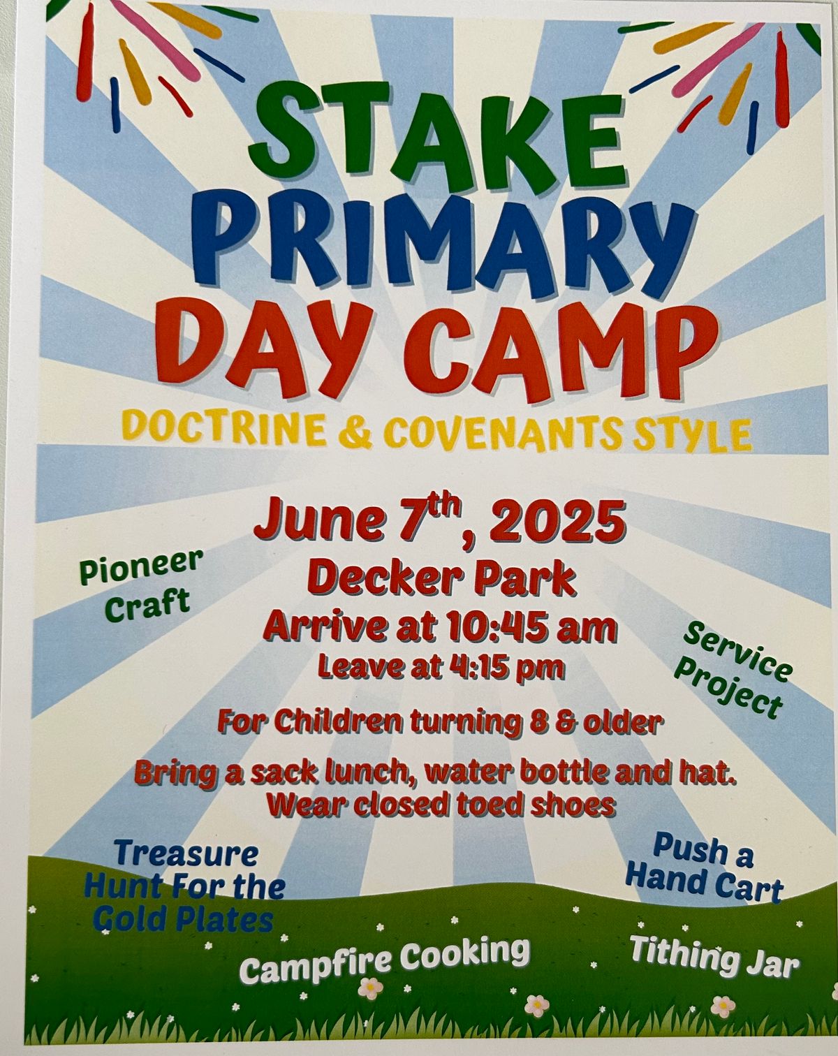 Stake Primary Day Camp, 7 June | Event in Bayfield | AllEvents