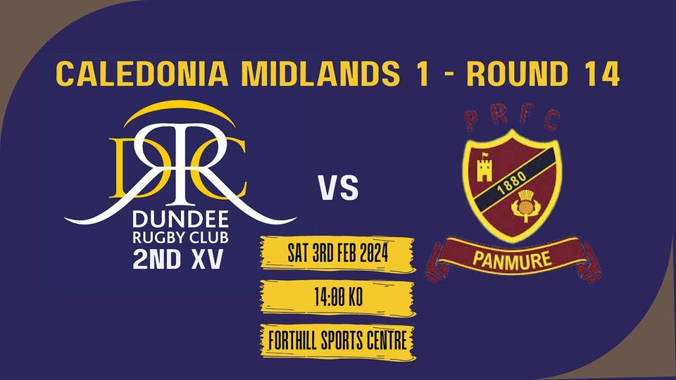 Panmure RFC v Dundee Rugby Club 2nd XV Men, Forthill Community Sports ...