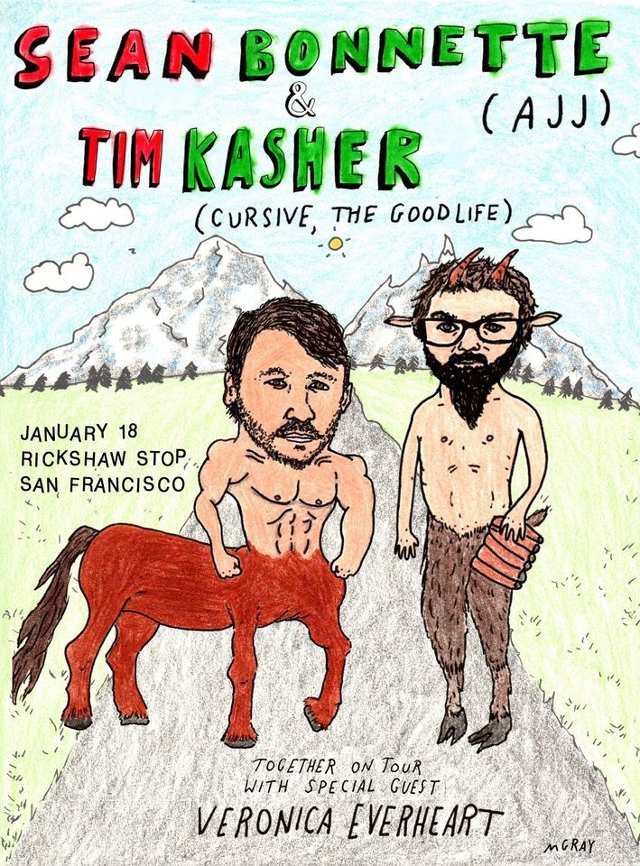 Sean Bonnette (AJJ) & Tim Kasher (Cursive, The Good Life) at Rickshaw ...