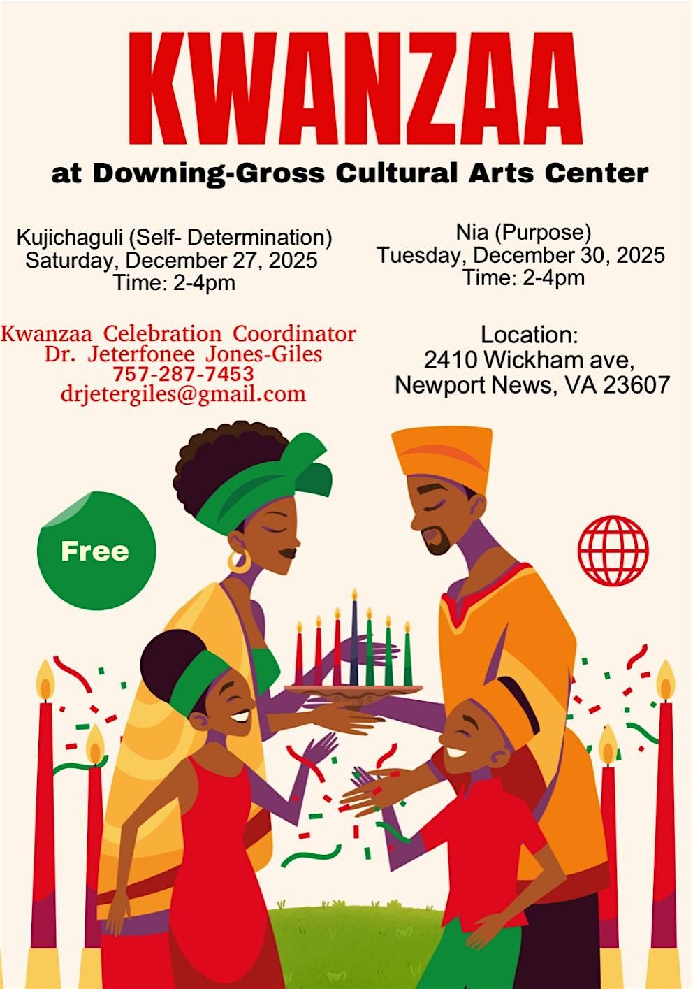 Kwanzaa Celebration, 27 December | Event in Newport News | AllEvents