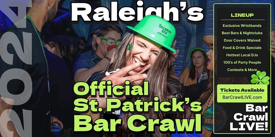 Official Raleigh St. Patricks Day Bar Crawl March 16th & 17th, Whiskey ...